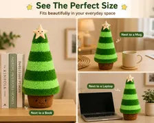 Christmas Tree Plush Pillow – Soft Holiday Cushion in 2 Sizes
