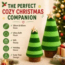 Christmas Tree Plush Pillow – Soft Holiday Cushion in 2 Sizes
