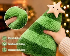 Christmas Tree Plush Pillow – Soft Holiday Cushion in 2 Sizes