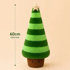 Christmas Tree Plush Pillow – Soft Holiday Cushion in 2 Sizes