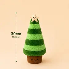 Christmas Tree Plush Pillow – Soft Holiday Cushion in 2 Sizes