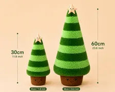 Christmas Tree Plush Pillow – Soft Holiday Cushion in 2 Sizes