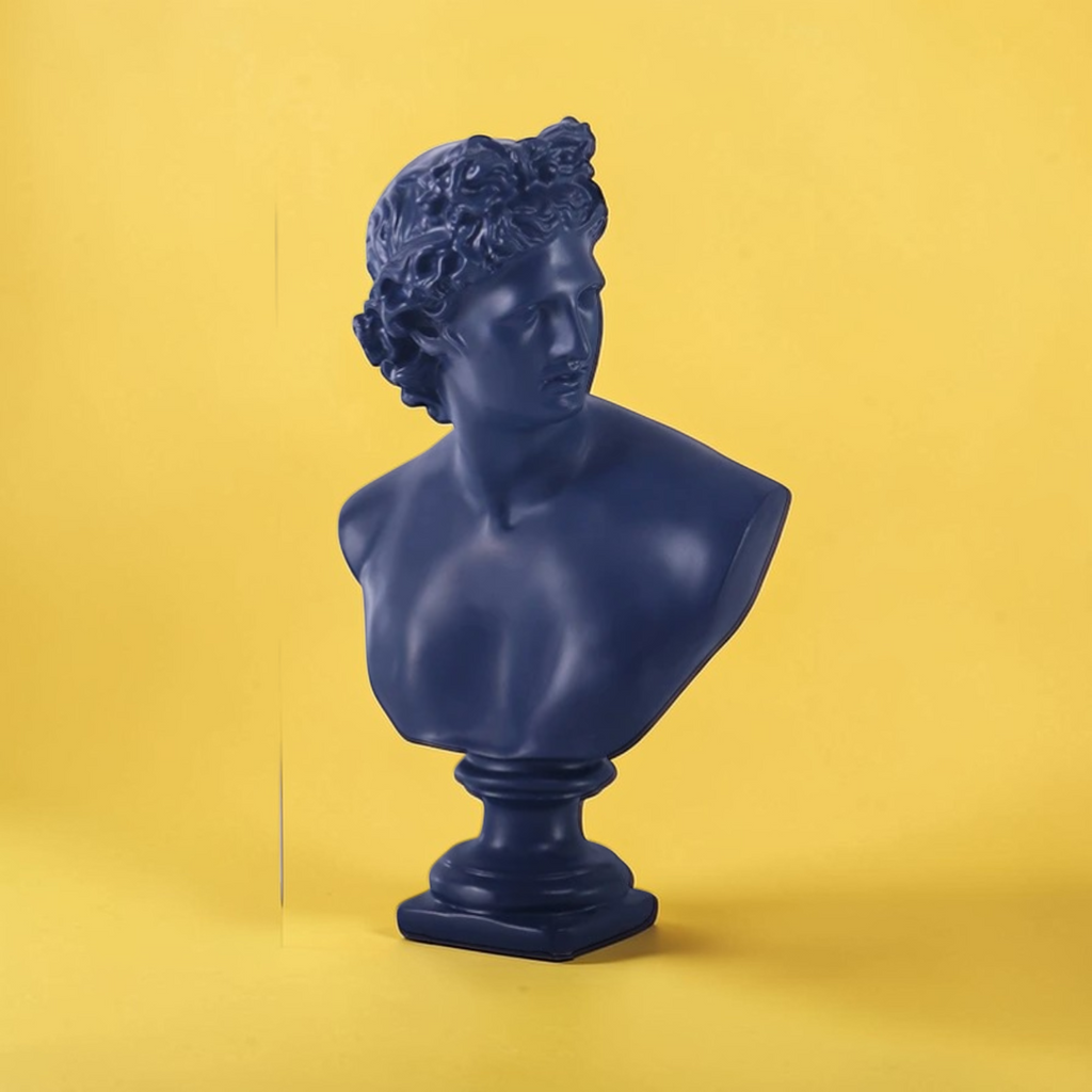 Style D Blue David classical bust sculpture