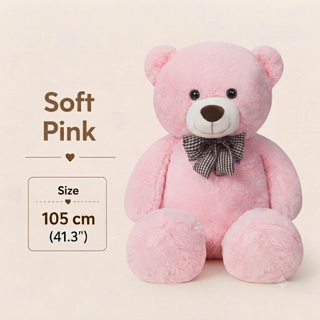 Large Teddy Bear Plush, 105 cm Stuffed Animal, Nursery & Bedroom Decor