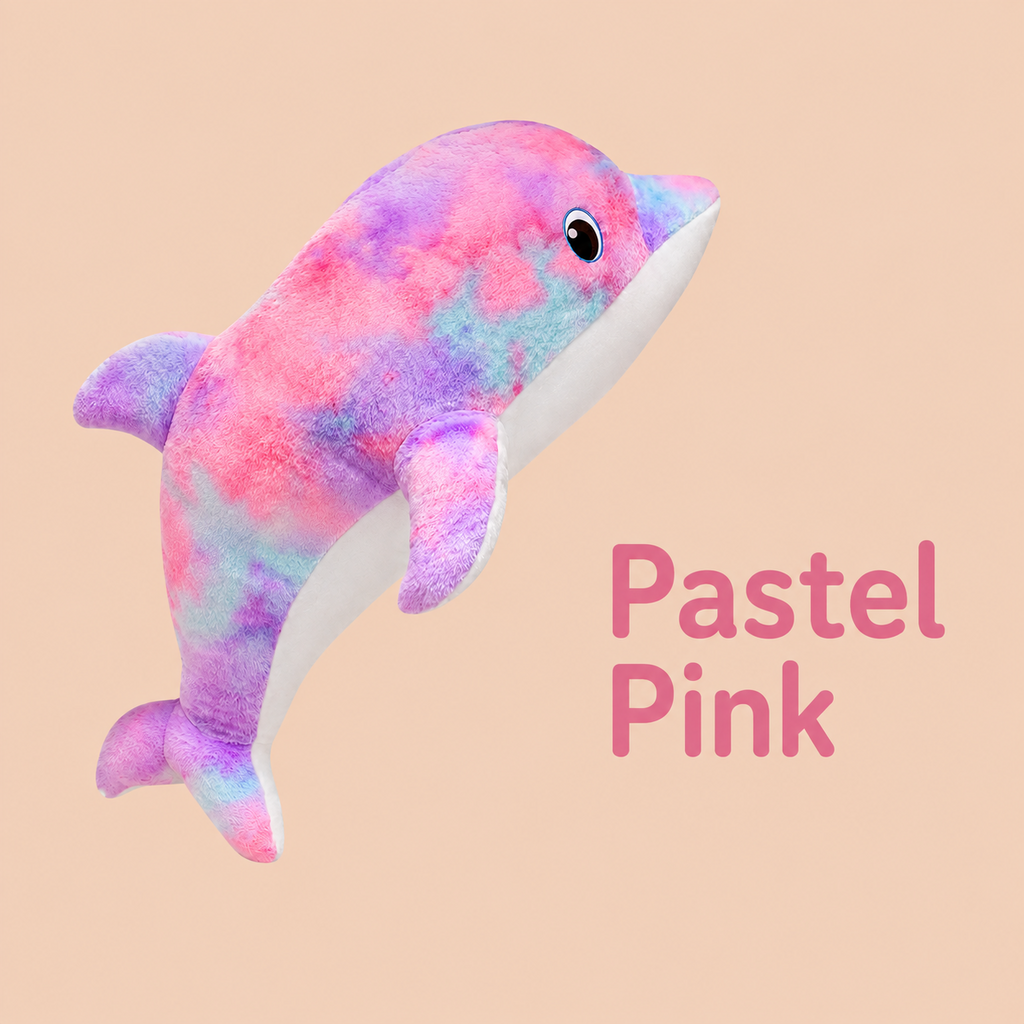 Pastel dolphin plush pillow image 9