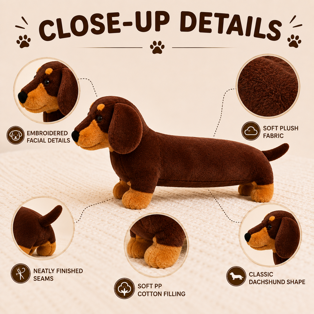 Dachshund plush product details