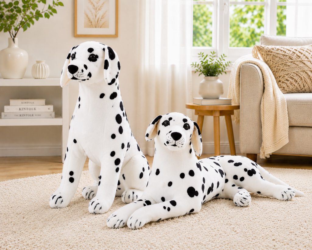 Dalmatian plush dog Sitting and Lying styles