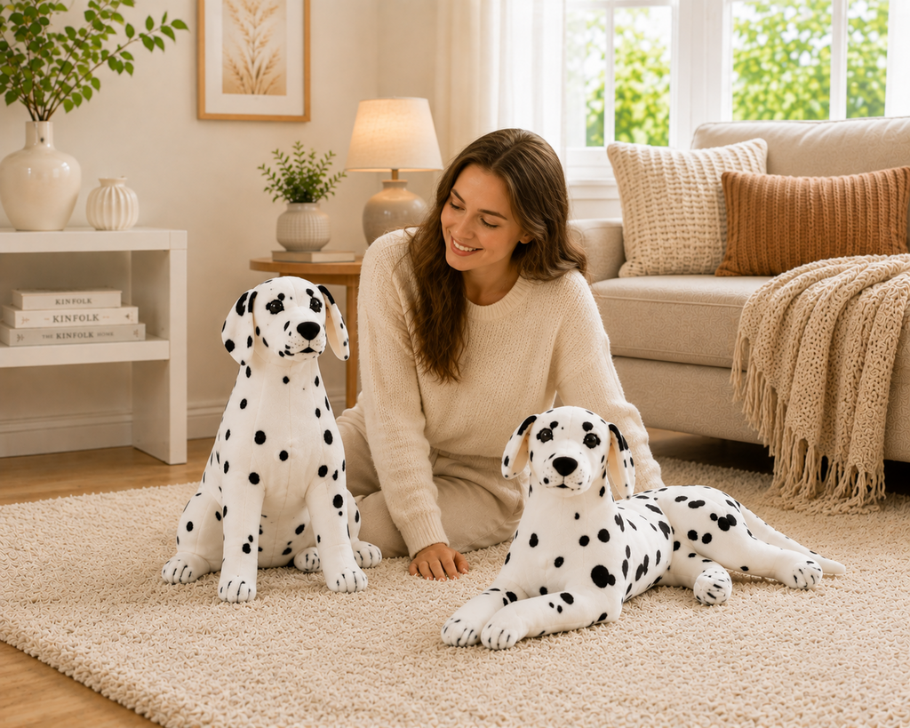 Dalmatian plush dogs lifestyle
