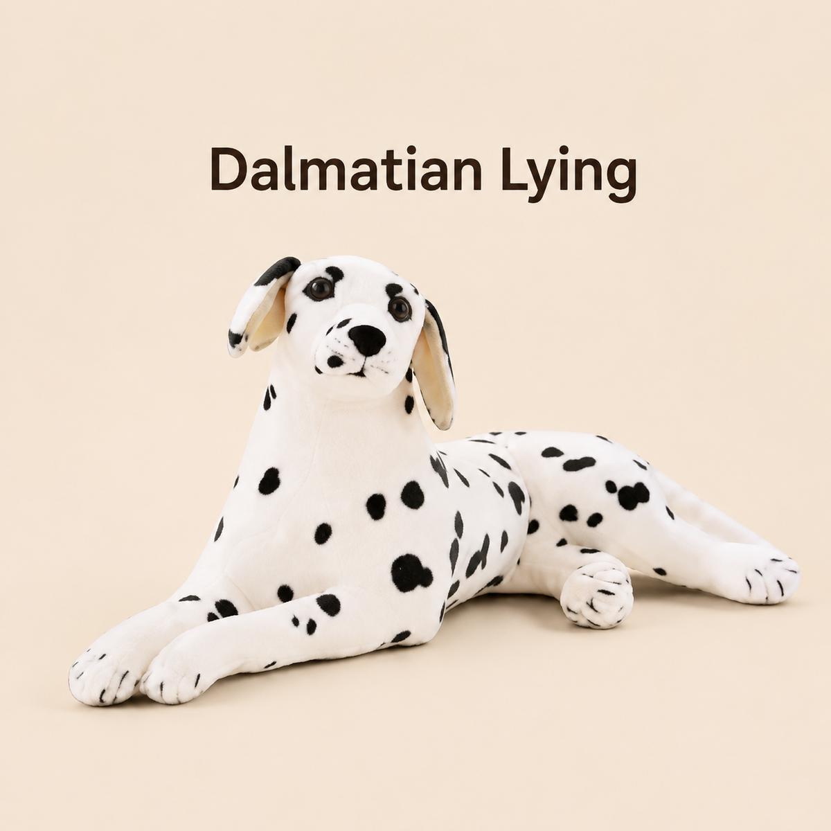 Dalmatian Lying plush dog