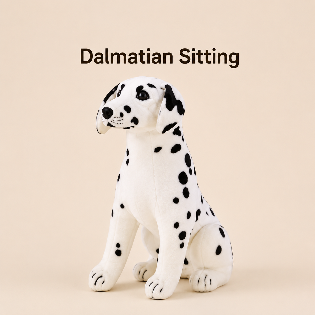 Dalmatian Sitting plush dog