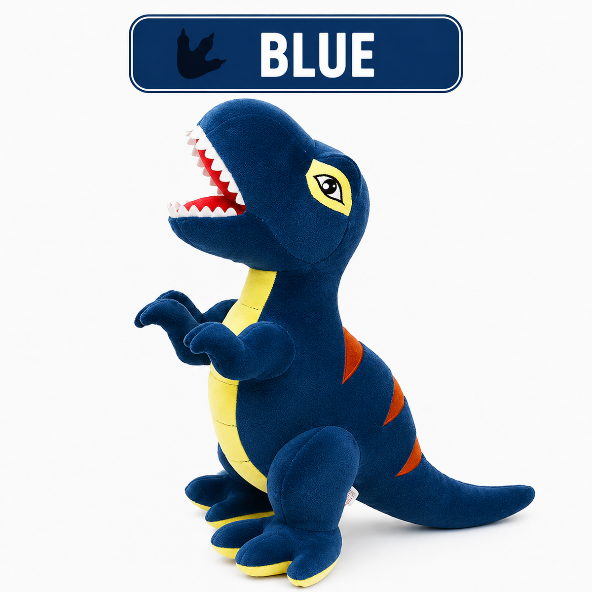 Blue dinosaur plush toy