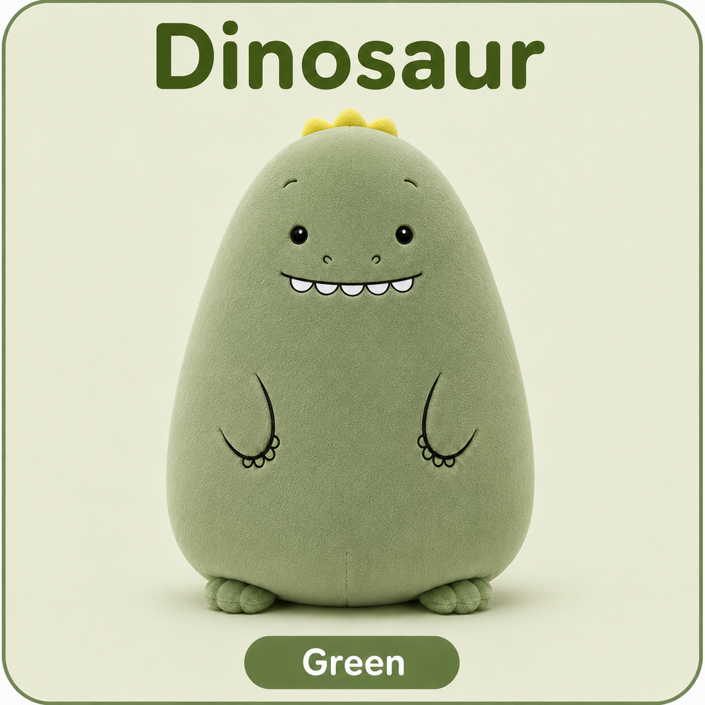 Dinosaur green plush