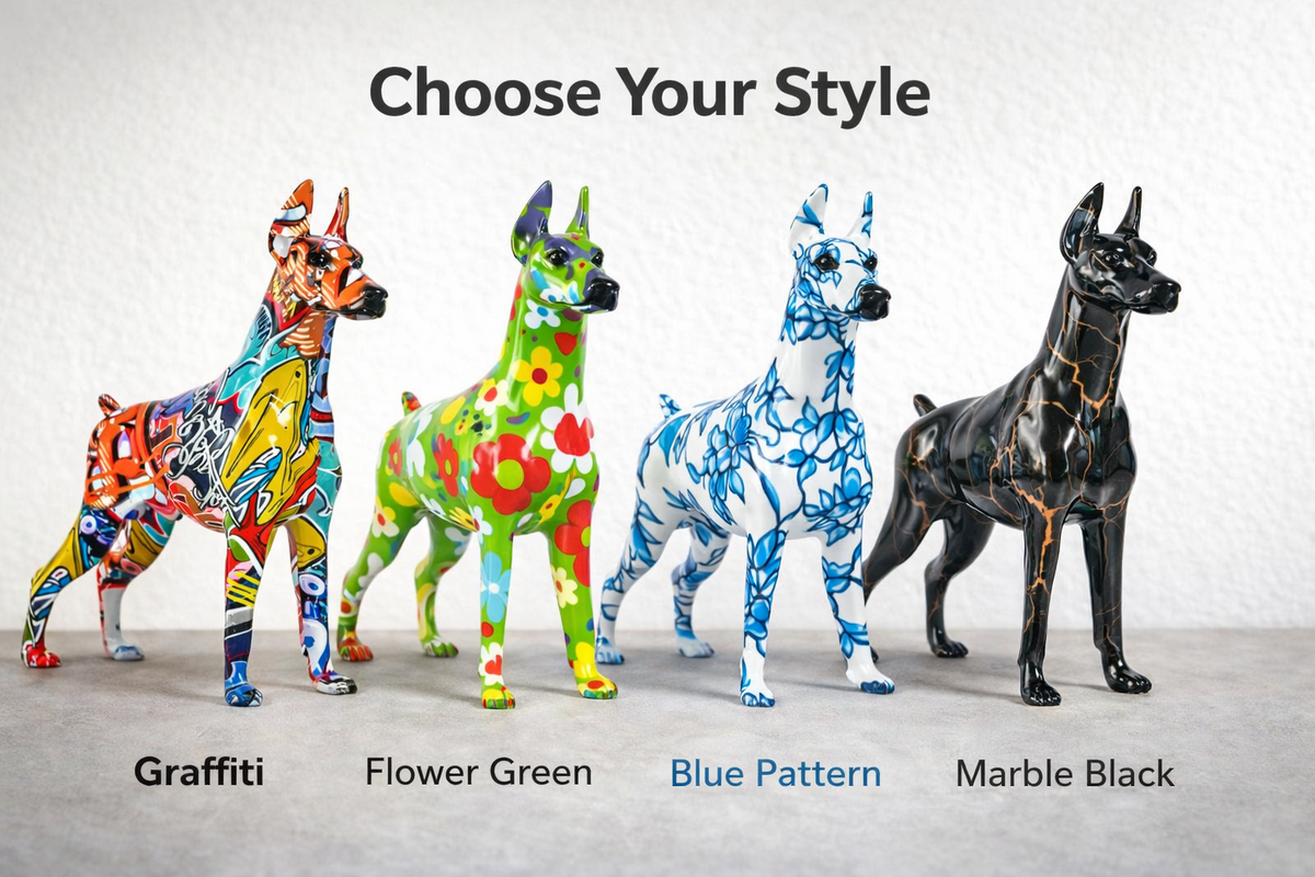 Decorative dog statue