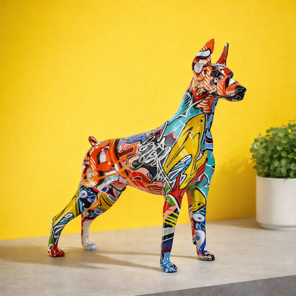 Resin dog decoration