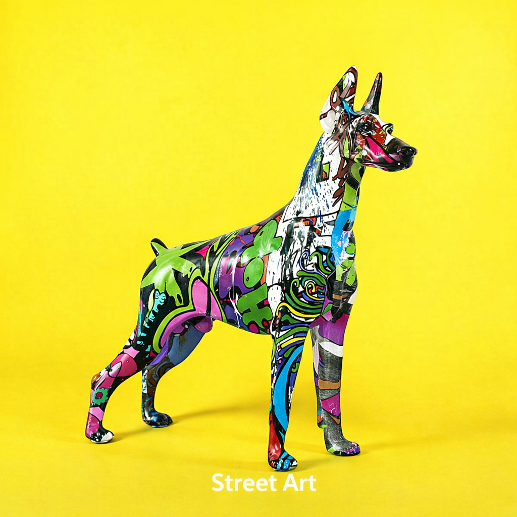 Resin dog figurine