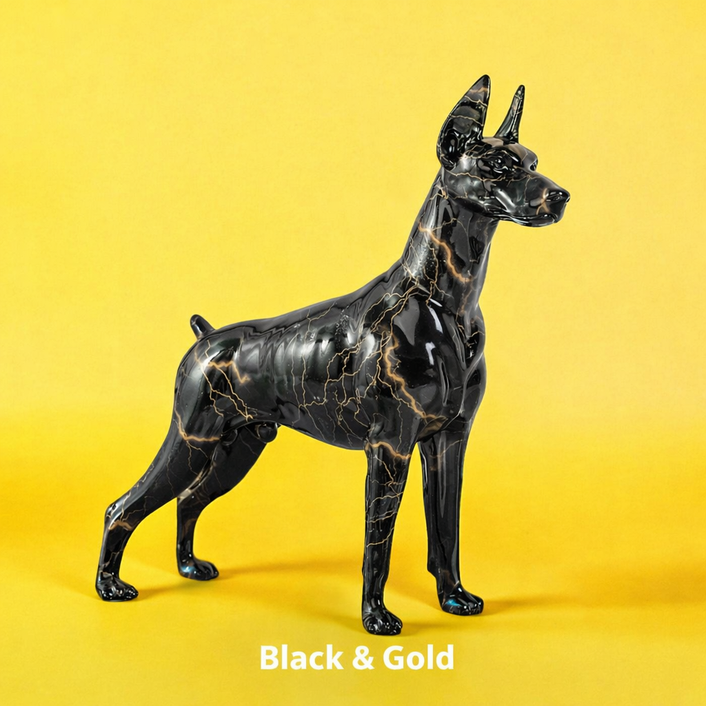 Decorative resin dog