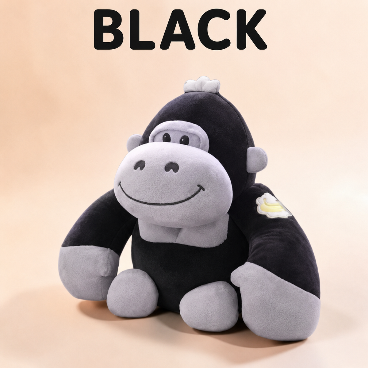 Gorilla Plush Toy, Stuffed Monkey, Soft Animal Pillow, Nursery Bedroom Decor