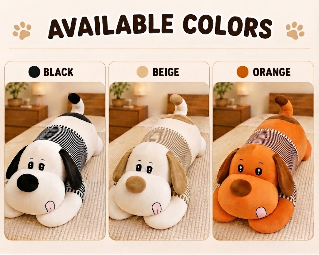 Giant Plush Dog Body Pillow