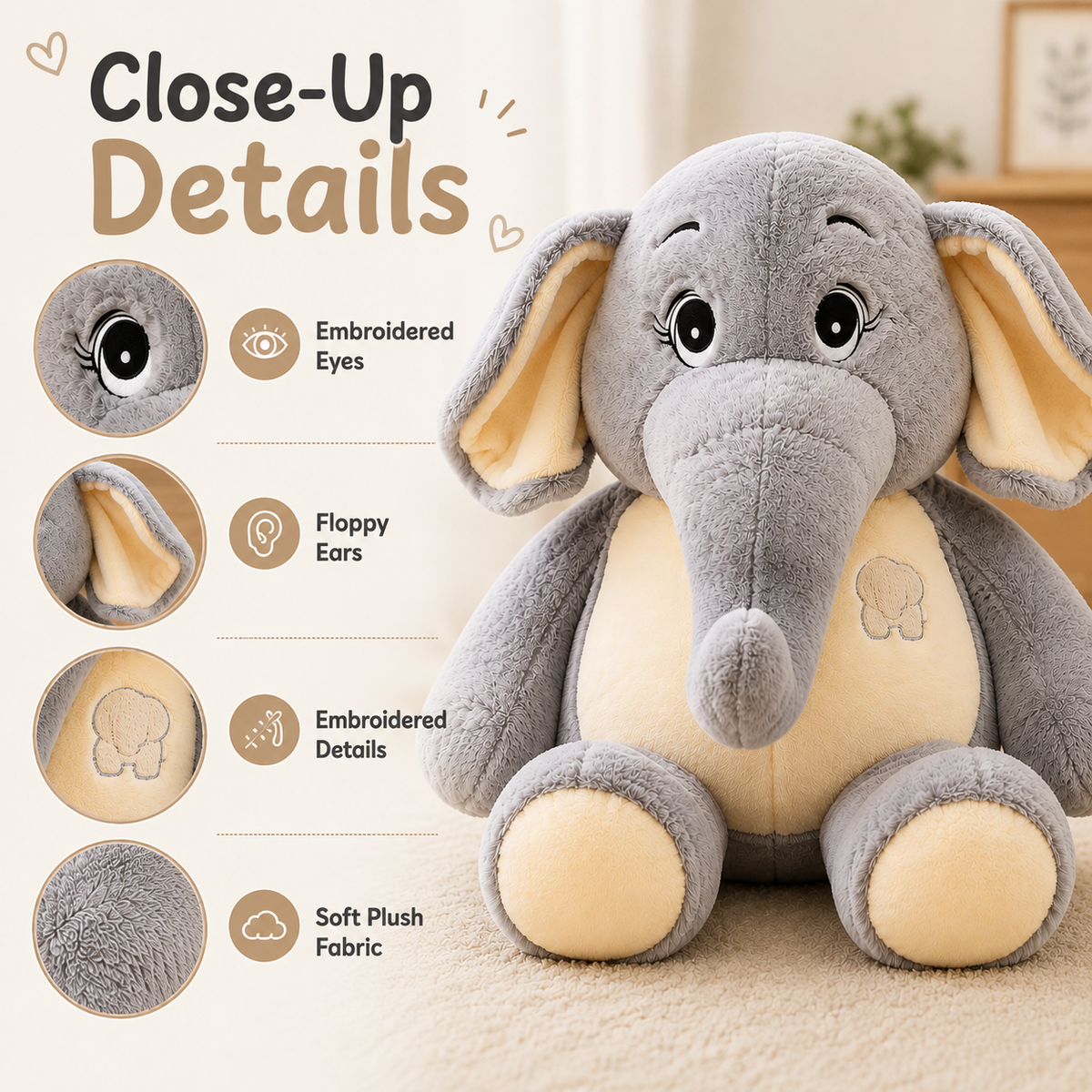 Elephant plush toy