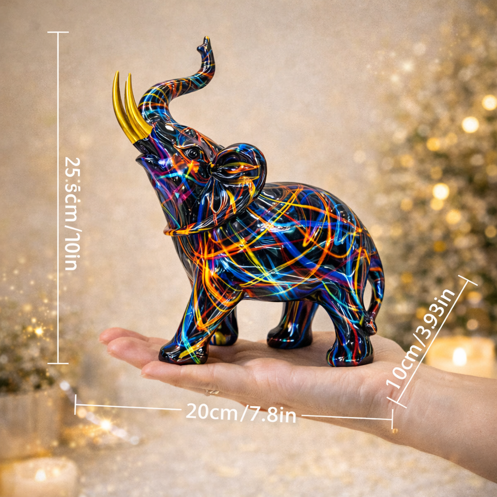 Small elephant figurine size reference