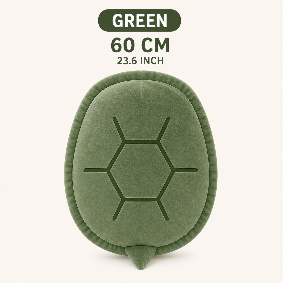 Green wearable turtle pillow 60 cm
