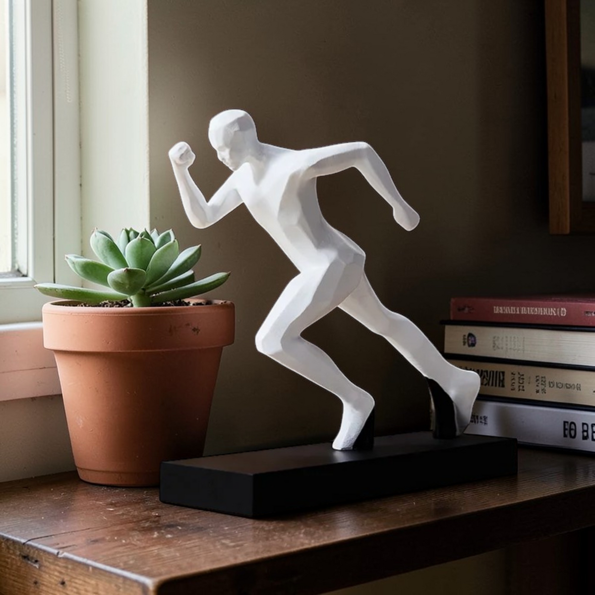 Modern abstract female sculpture home decor