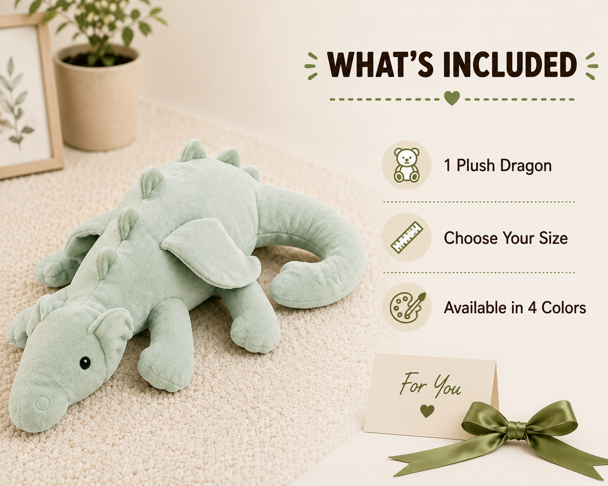 Flying dragon plush package contents