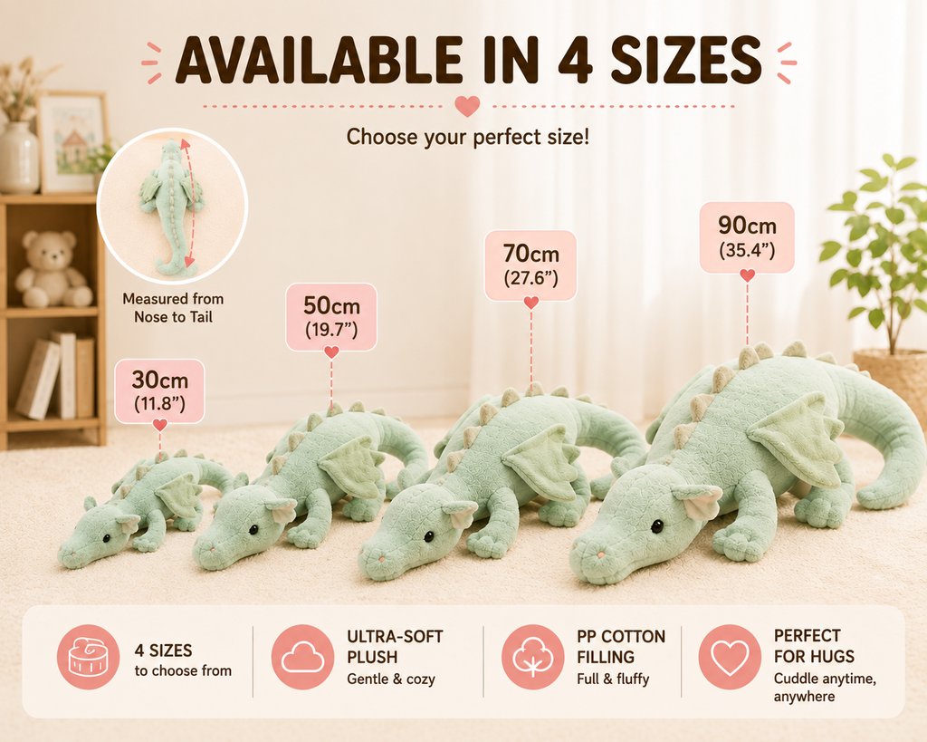 Pink flying dragon plush