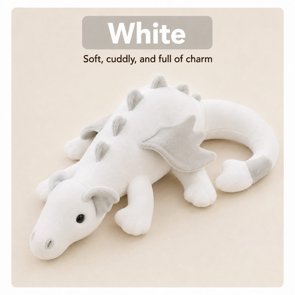 White flying dragon plush
