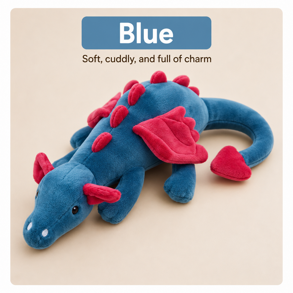 Blue flying dragon plush
