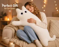 Giant Plush Kitty Cushion 100cm Soft Stuffed Animal Room Decor Gift