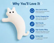 Giant Plush Kitty Cushion 100cm Soft Stuffed Animal Room Decor Gift