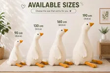 Giant goose plush available sizes 90 130 160 190 cm