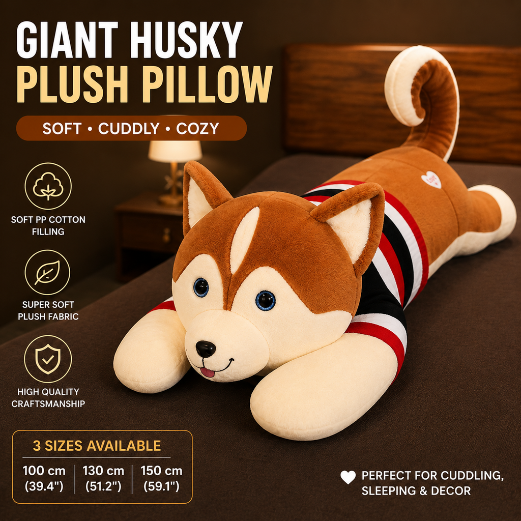 Giant Husky body pillow