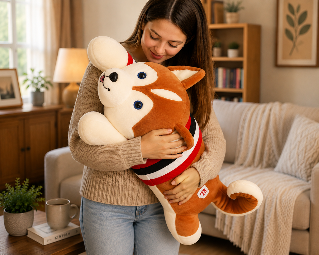 Husky cuddle lifestyle