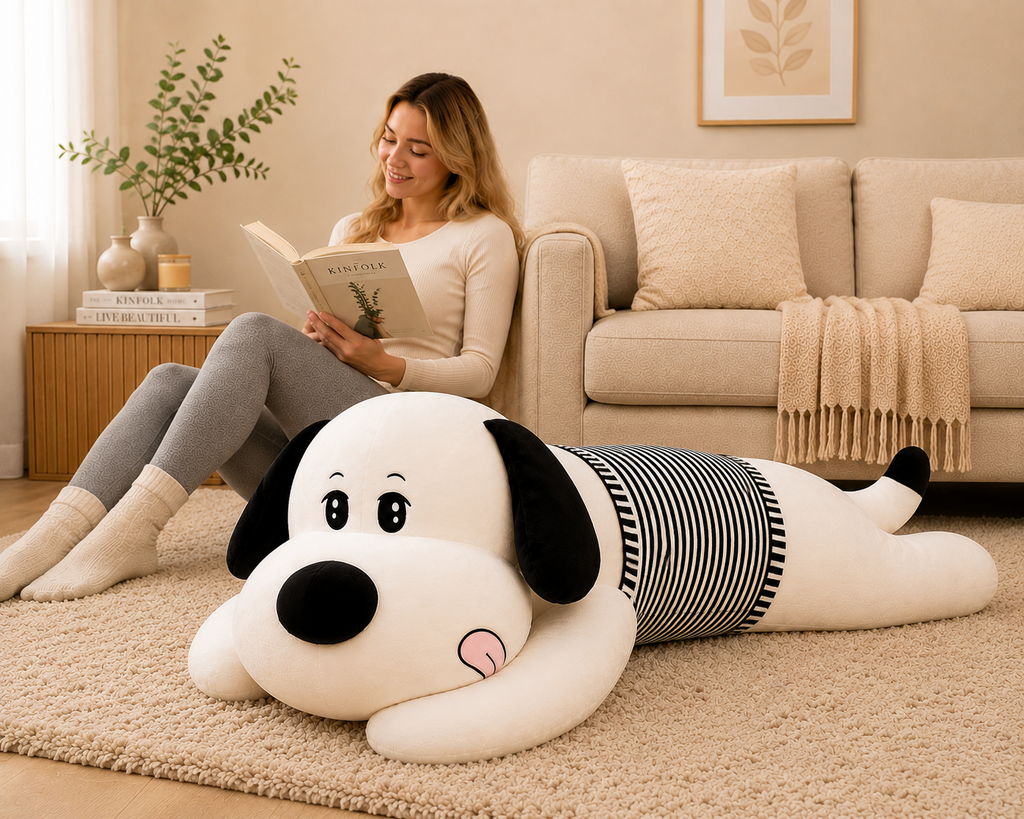 Giant Plush Dog Body Pillow