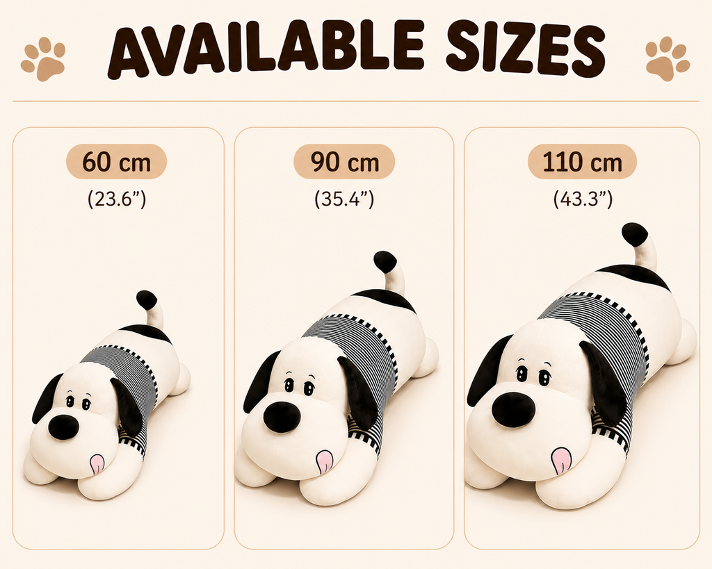 Giant Plush Dog Body Pillow