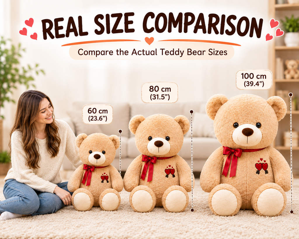 Giant teddy bear plush details