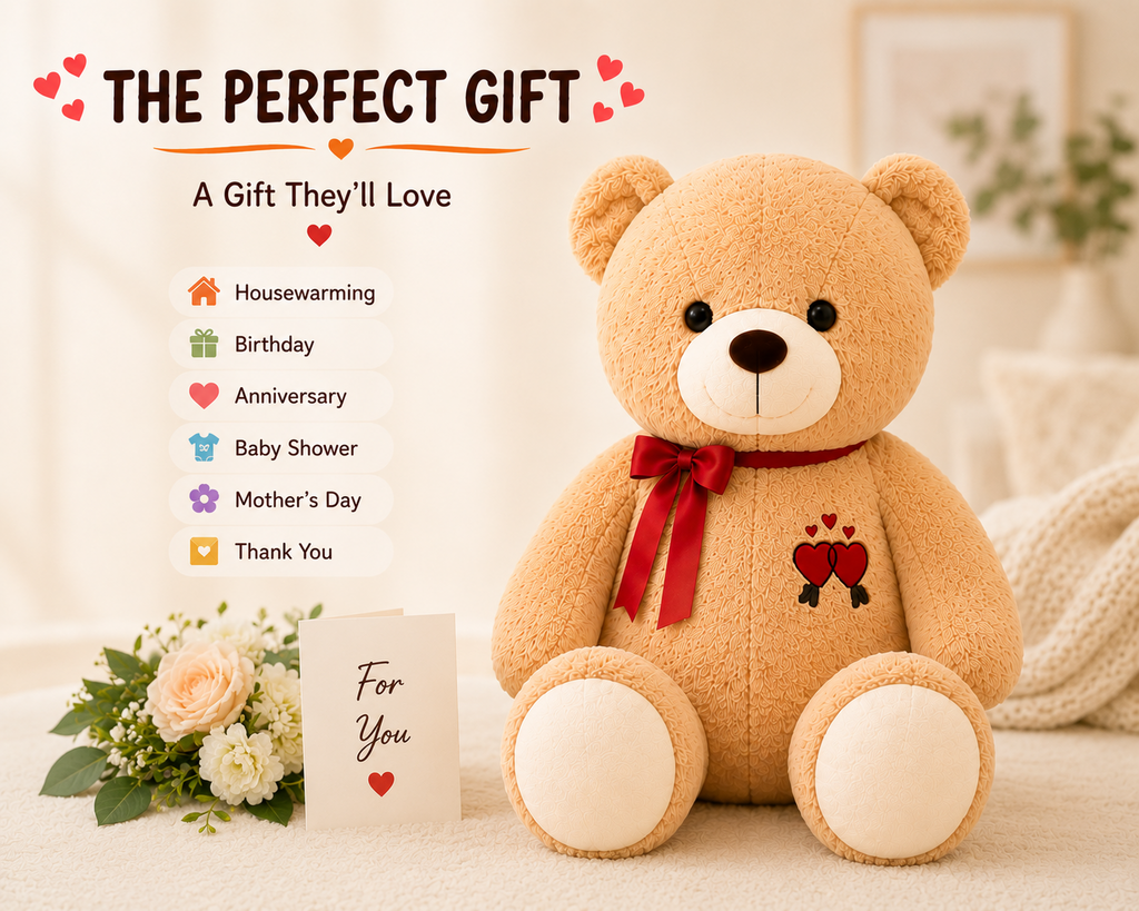 Giant teddy bear plush lifestyle