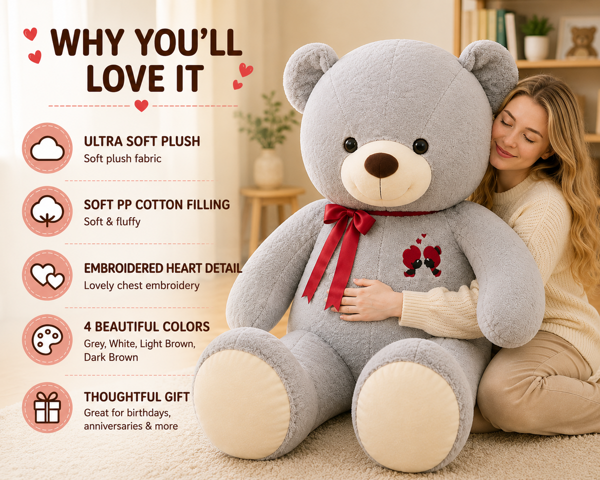 Giant teddy bear plush