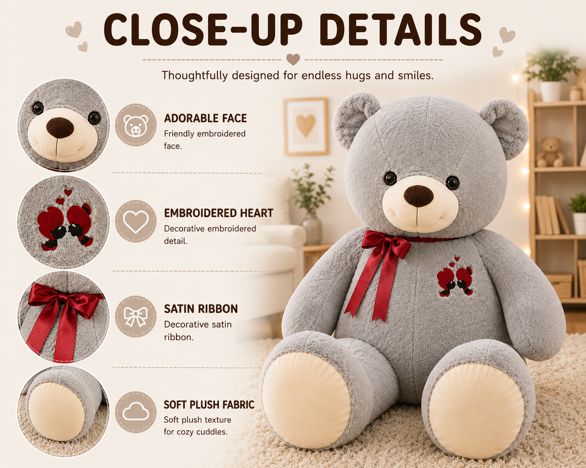 Giant teddy bear plush