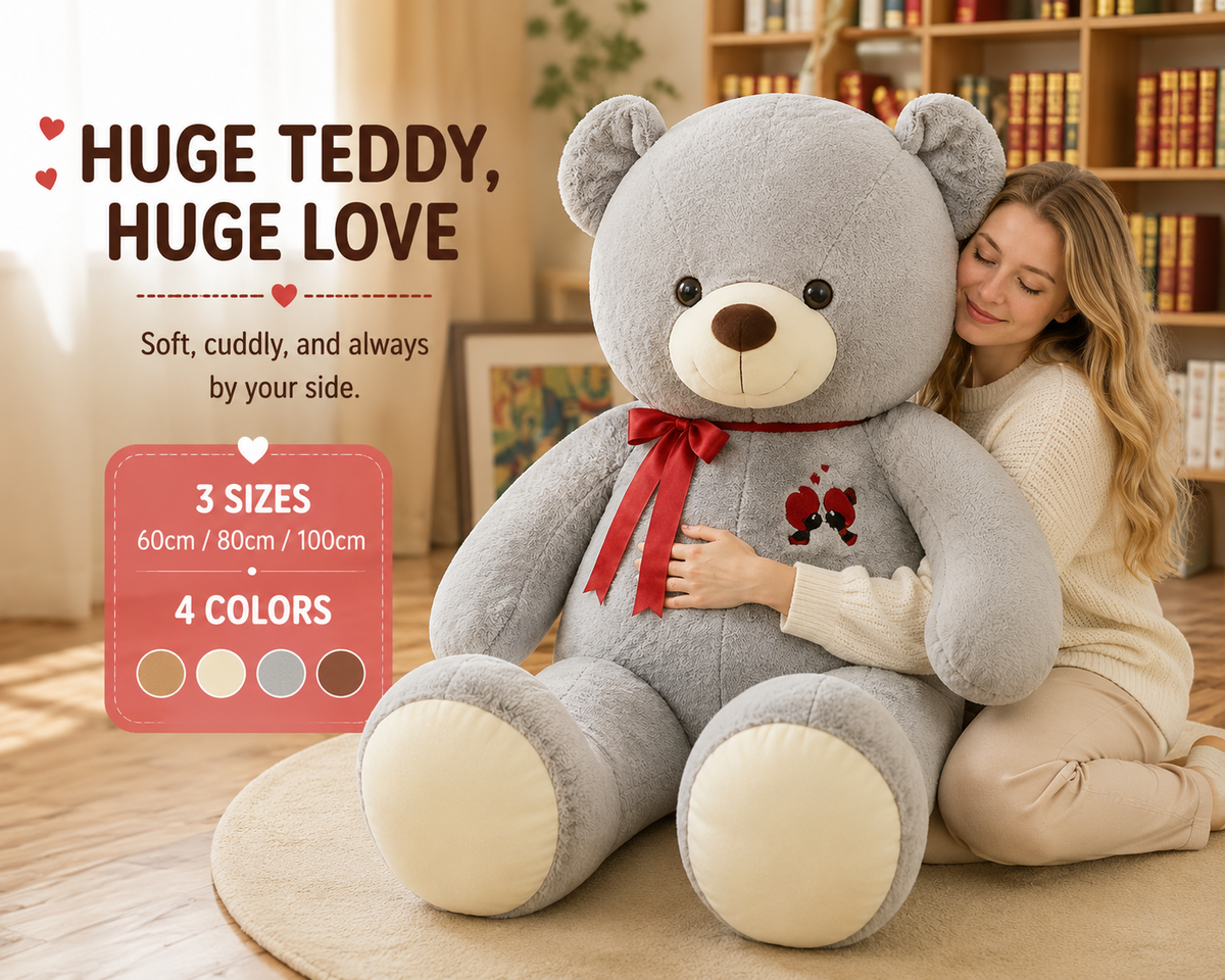 Giant teddy bear plush