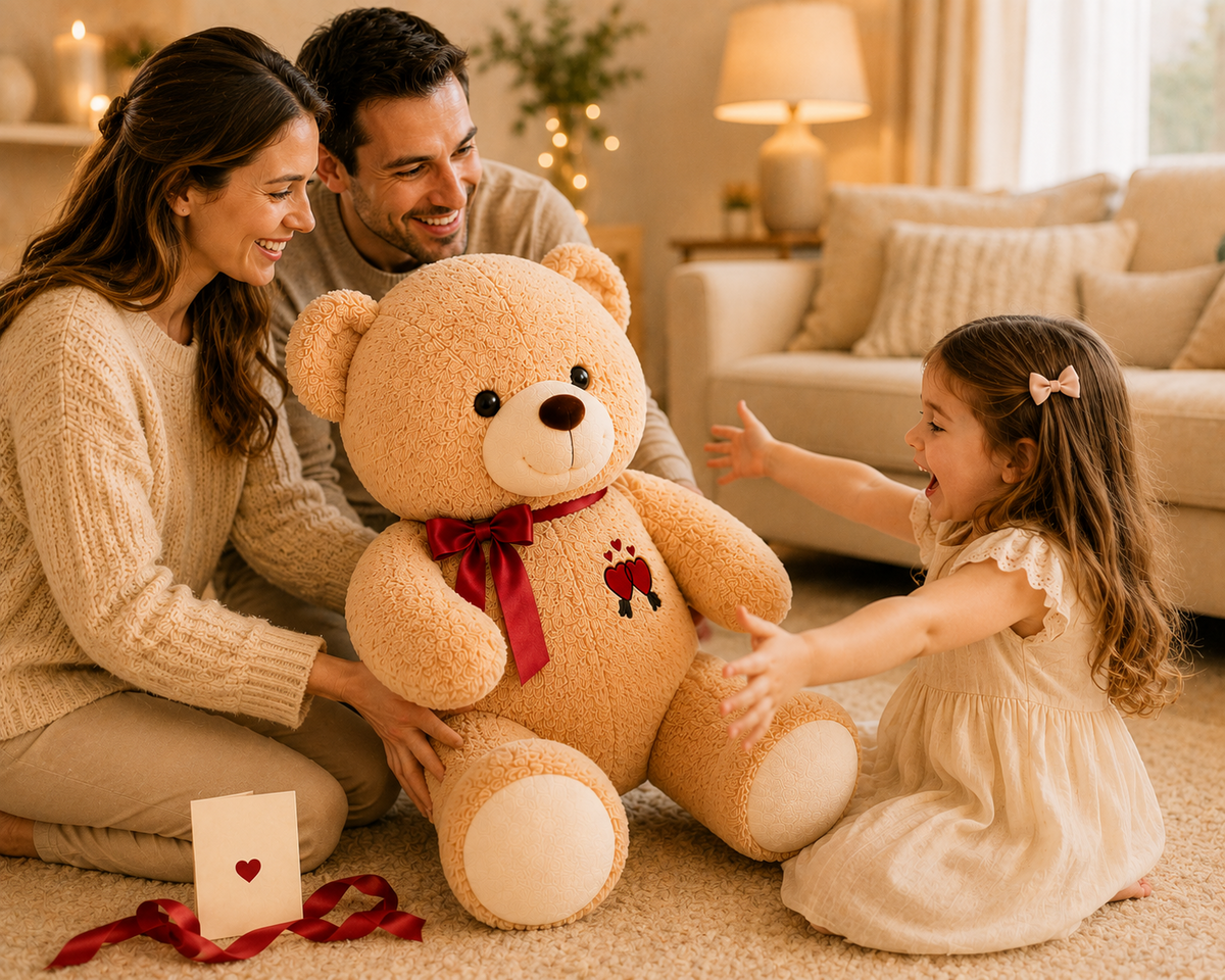 Giant teddy bear plush