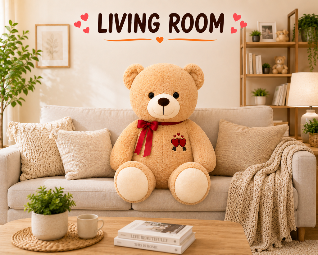 Giant teddy bear plush