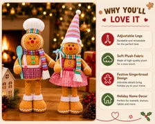 Gingerbread couple holiday decor