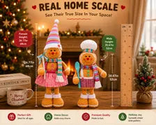 Standing gingerbread holiday decorations