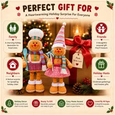 Gingerbread boy and girl decorations