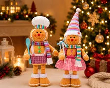 Gingerbread Christmas mantel decorations