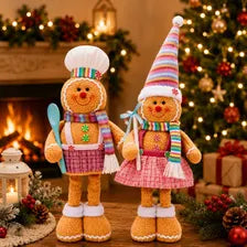 Standing gingerbread Christmas figures
