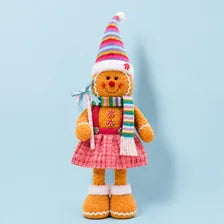 Gingerbread girl holiday decoration